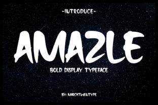 Amazle: A Bold Handwritten Display Font for Web Designers