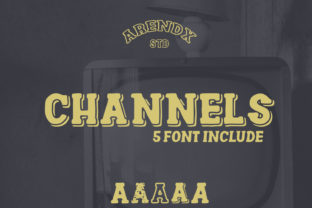 Channels Family: A Retro-Style Font for Crafters and Designers