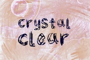 Crystal Clear: A Font for Creative Crafters and Design Enthusiasts