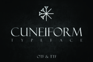 Cuneiform: A Bold Display Font for Timeless Branding