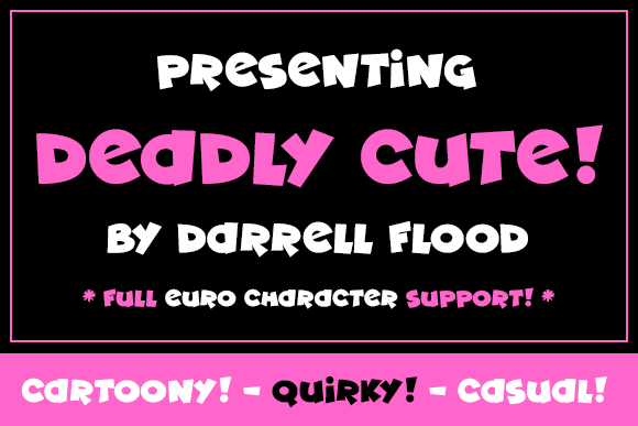 Deadly Cute: A Playful Display Font for Web Design