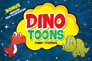 Dinotoons: A Playful Display Font for Creative Branding