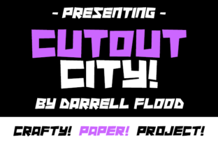 Discover Cutout City: A Papercraft Font for Creative Branding