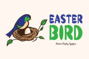 Easter Bird Font for Creative Projects and Branding