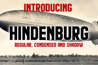Hindenburg: A Retro Display Font for Vintage-Inspired Campaigns