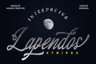 Lapendos Stripes Display Font for Bold Web Design