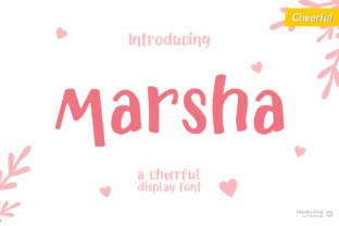 Marsha: A Cheerful Font for Creative Crafters and Design Enthusiasts