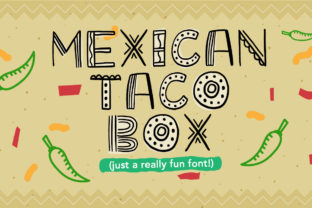 Mexican Taco Box Font for Bold Branding and Creative Projects