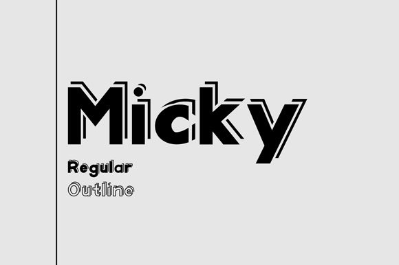 Micky: A Playful Display Font for Creative Projects
