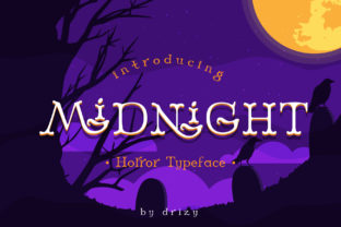 Midnight Font for Spooky Campaign Designs