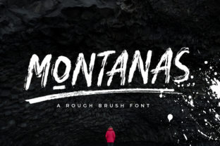 Montanas Font: A Rough Brush Style for Creative Projects