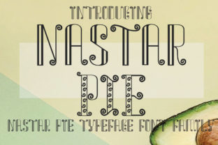 Nastar Pie: A Bold Display Font for Dynamic Web Design