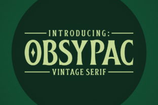Obsypac: A Retro-Charm Display Font for Creative Makers
