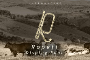 Ropefi: A Vintage-Inspired Display Font for Creative Projects