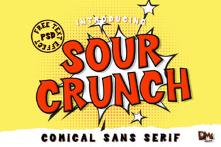 Sour Crunch: A Bold Display Font for Creative Campaigns