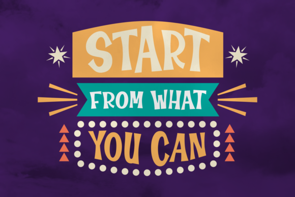Start From What You Can: A Display Font for Editorial Magic