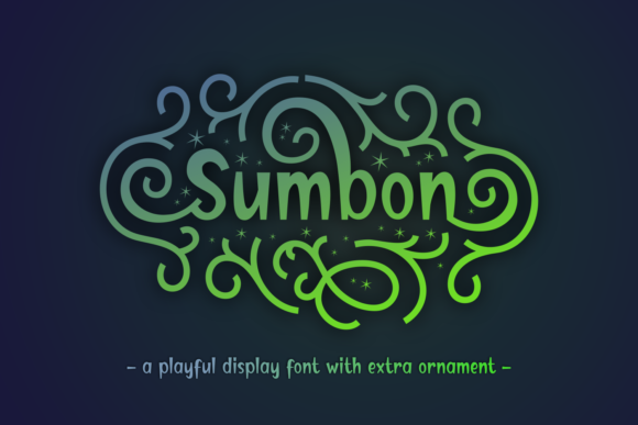 Sumbon: A Bold Display Font for Creative Projects