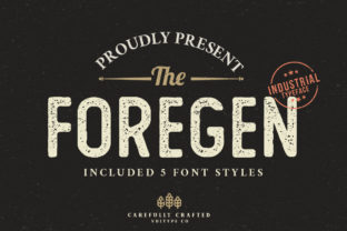 The Foregen: A Vintage-Inspired Display Font for Editorial Design
