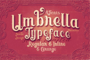 Umbrella Font for Vintage-Style Editorial Design